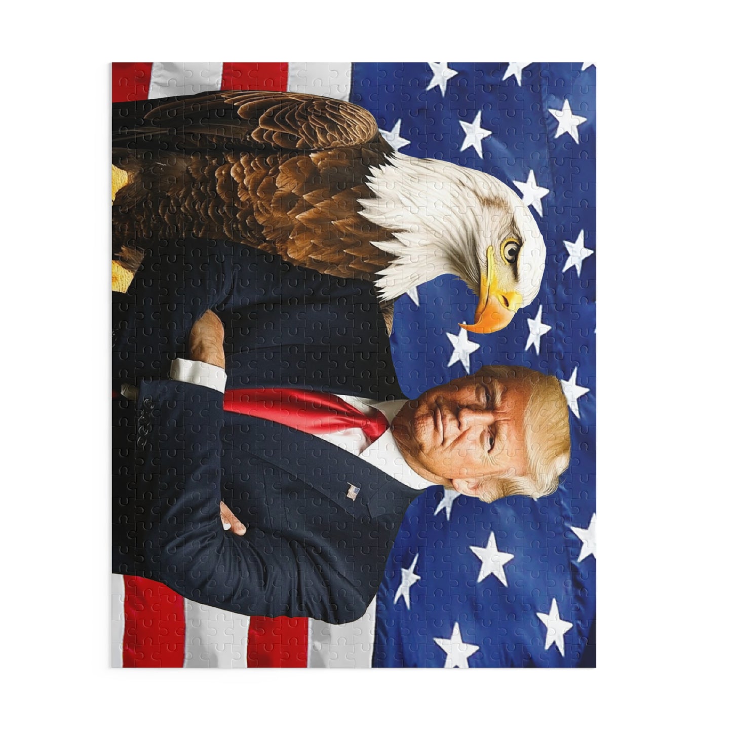 President Trump and Bald Eagle Puzzle (252 or 500-Piece)