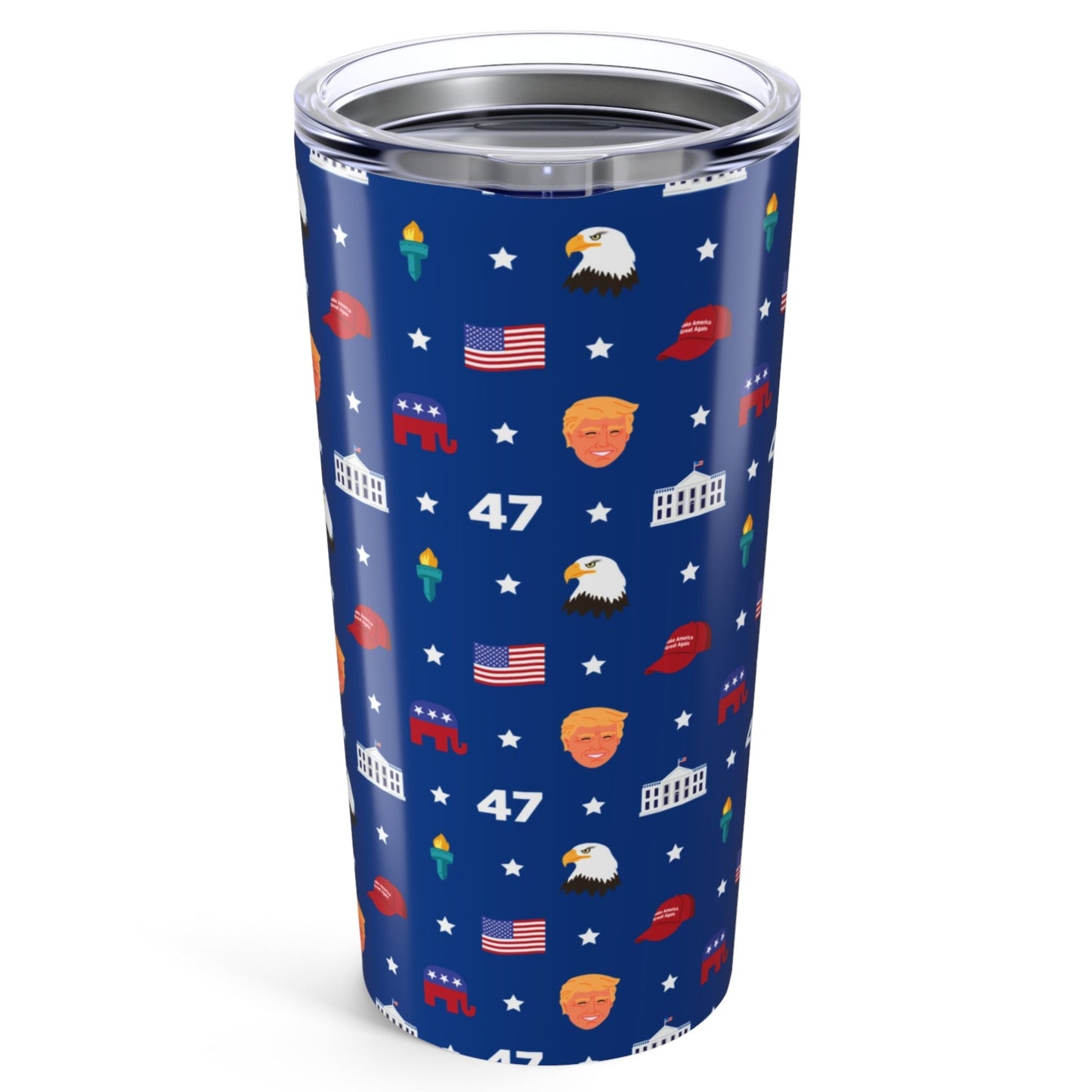 President Trump MAGA Pattern Tumbler 20oz