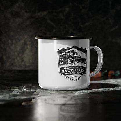 President Trump's Snowflake Removal Service Enamel Mug
