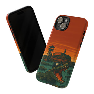 Alligator Alcatraz Hard Shell Tough Phone Case