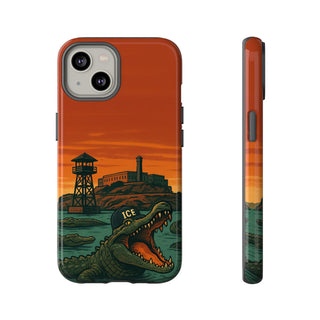 Alligator Alcatraz Hard Shell Tough Phone Case