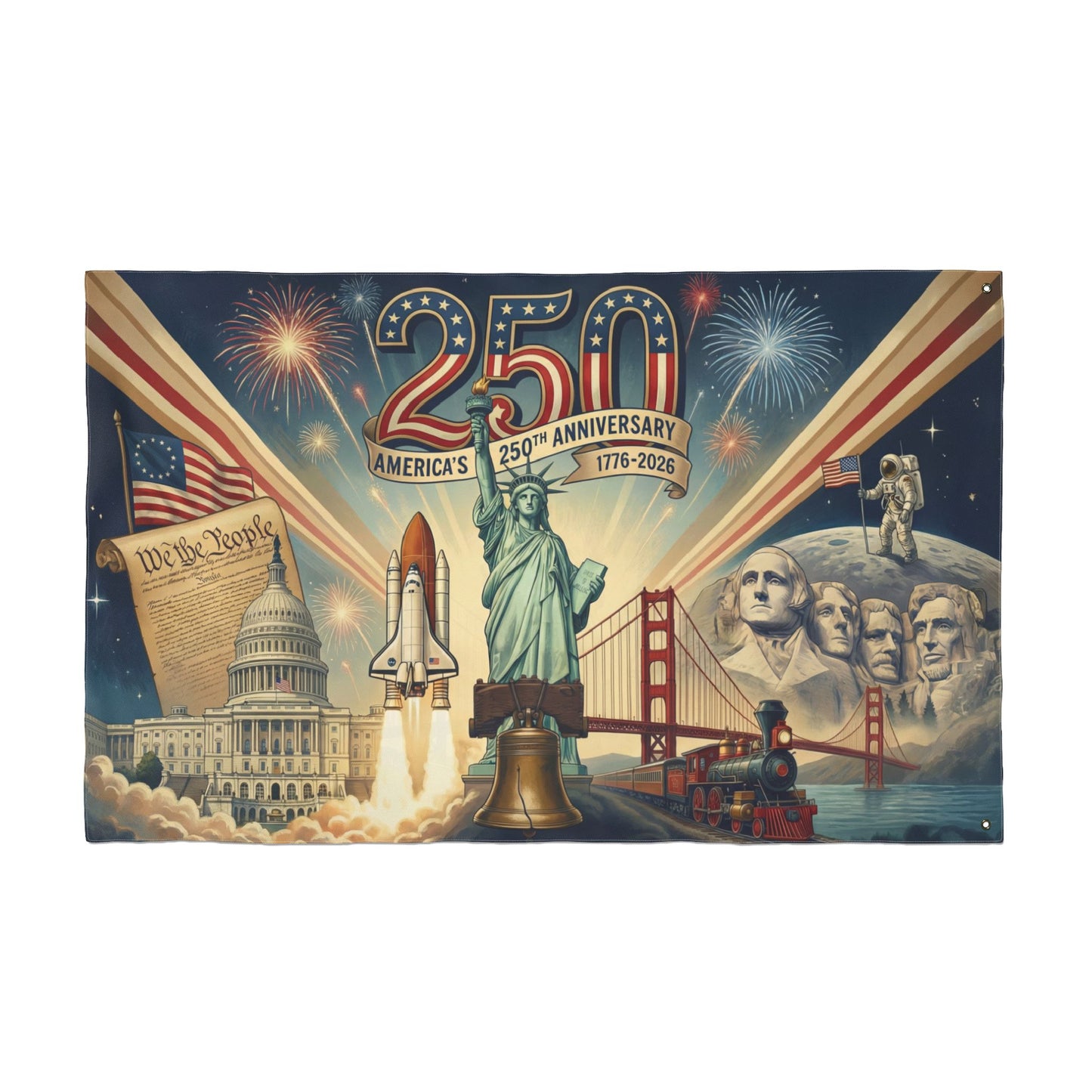 250th Anniversary of America Flag (Double-Sided 3ft x 5ft)