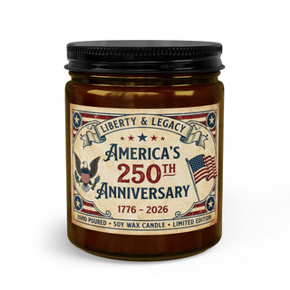 America's 250th Anniversary Soy Candle Set — Patriotic Candle with Matches & Wick Trimmer