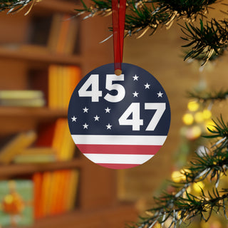 45/47 American Flag Christmas Tree Ornament