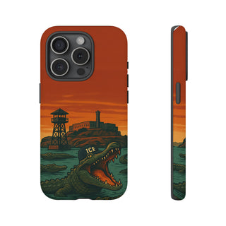 Alligator Alcatraz Hard Shell Tough Phone Case
