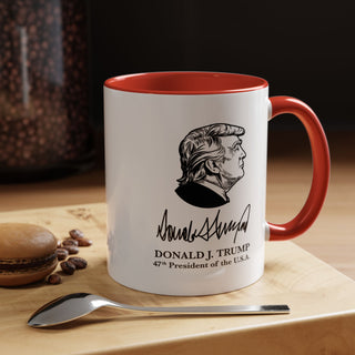 Donald J. Trump 47th President of the U.S.A. Accent Mug