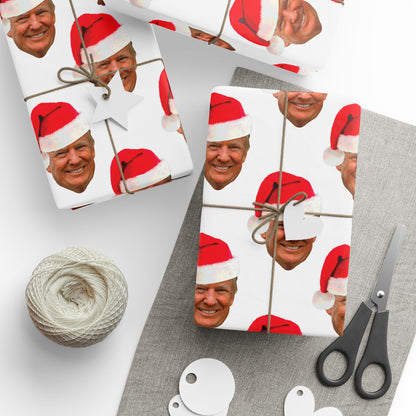Trump Santa Pattern Wrapping Paper