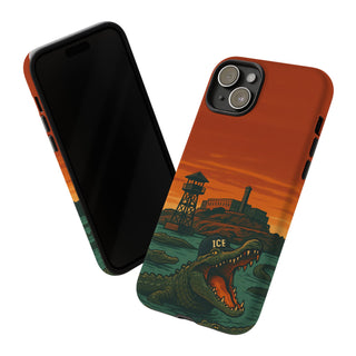 Alligator Alcatraz Hard Shell Tough Phone Case