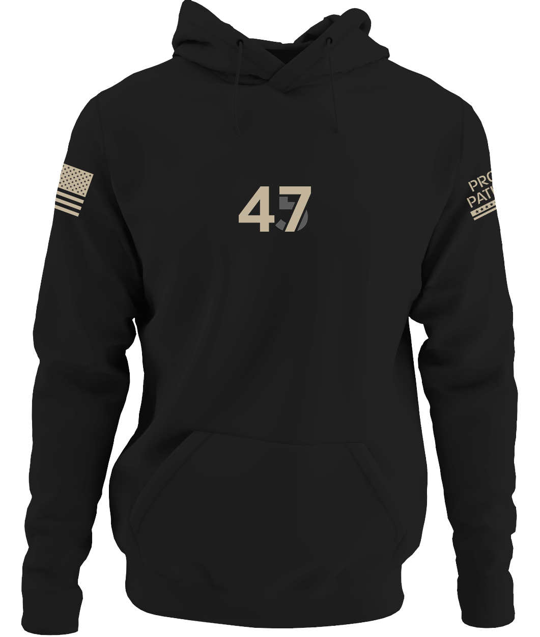 45/47 Black Hoodie