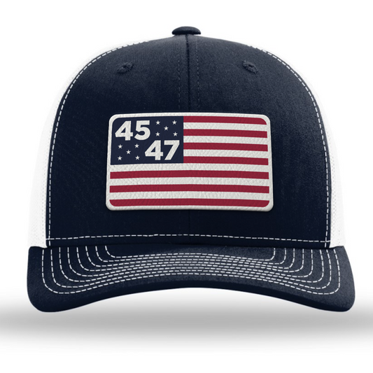 45th & 47th President Flag Hat