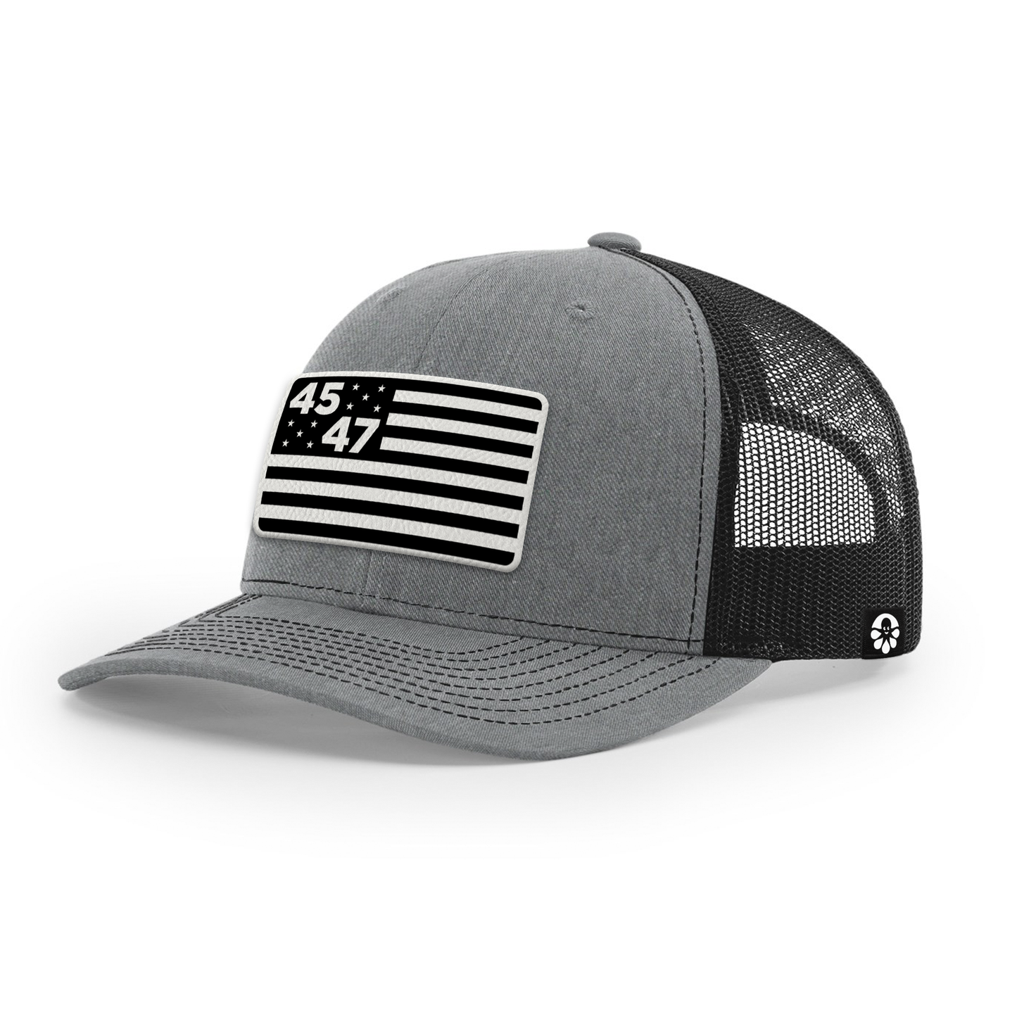 45th & 47th President Flag Hat (Monochrome)