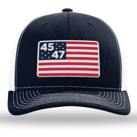 45th & 47th President Flag Hat