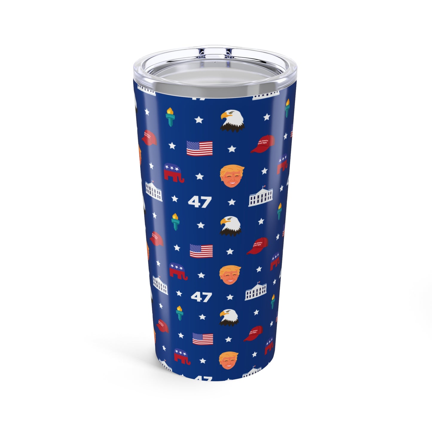 President Trump MAGA Pattern Tumbler 20oz