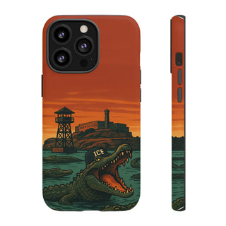 Alligator Alcatraz Hard Shell Tough Phone Case