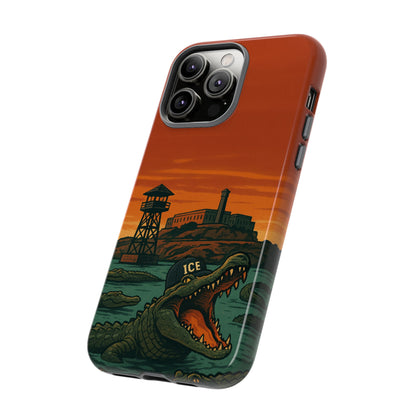 Alligator Alcatraz Hard Shell Tough Phone Case