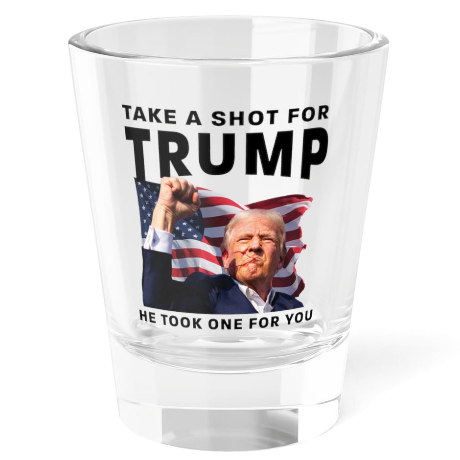 Trump whiskey glass proud patriots