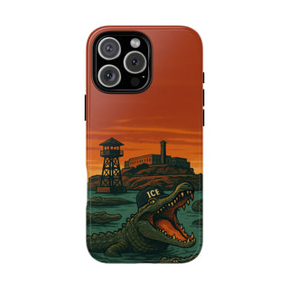 Alligator Alcatraz Hard Shell Tough Phone Case