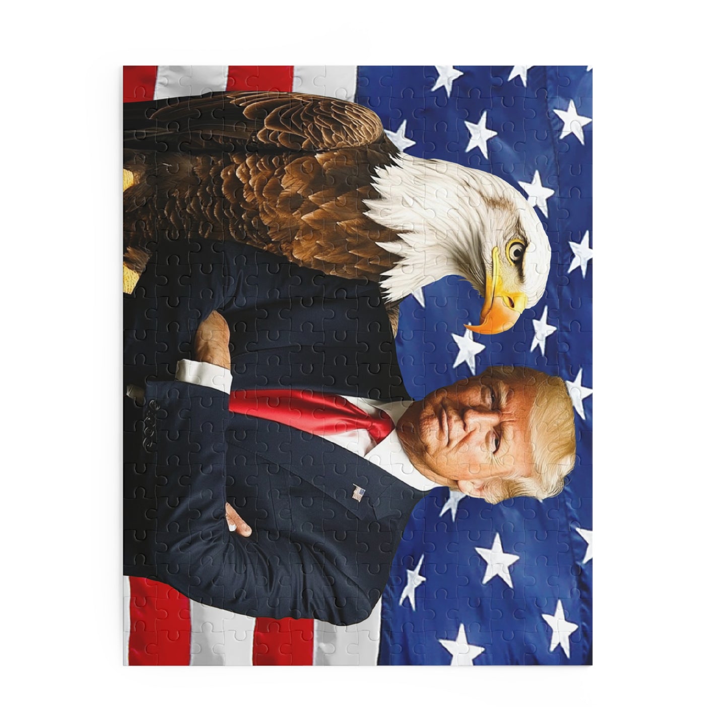 President Trump and Bald Eagle Puzzle (252 or 500-Piece)