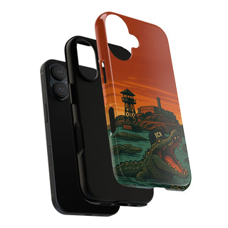 Alligator Alcatraz Hard Shell Tough Phone Case
