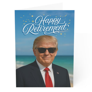 Happy Retirement - President Trump Retirement Card