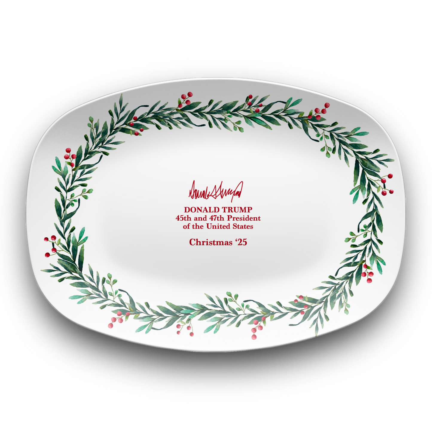 Christmas Wreath Platter