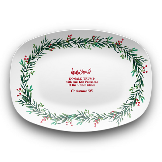 Christmas Wreath Platter