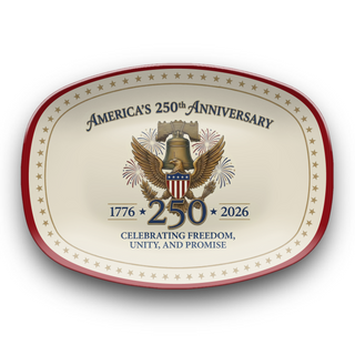 America 250th Anniversary Celebrating Freedom Unity Promise Platter