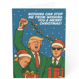 Nothing Can Stop Me From Wishing You A Merry Christmas - Christmas Greeting Card