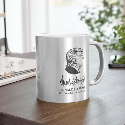 President Trump Silver Metallic Mug | Only 250 Available