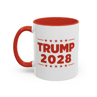 Trump 2028 Bold Red Stars Mug – 11oz & 15oz