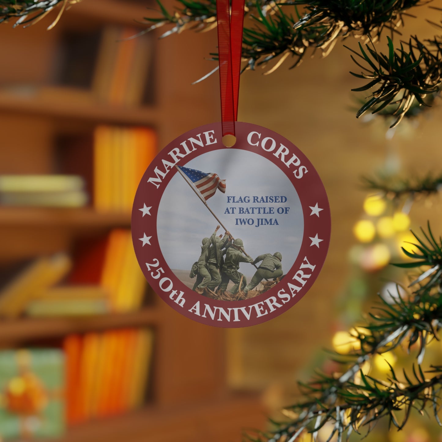 Marine Corps 250th Anniversary Christmas Tree Ornament