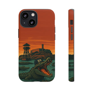 Alligator Alcatraz Hard Shell Tough Phone Case