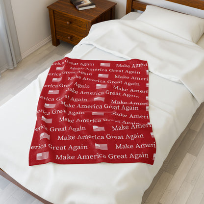 Make America Great Again Plush Blanket