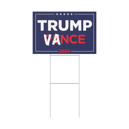 Trump Vance 2024 Plastic Yard Sign