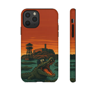 Alligator Alcatraz Hard Shell Tough Phone Case