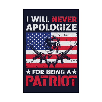I Will Never Apologize Poster