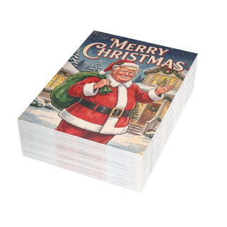 "Merry Christmas!" Trump Santa Christmas Cards (1, 10, 30, and 50pcs)