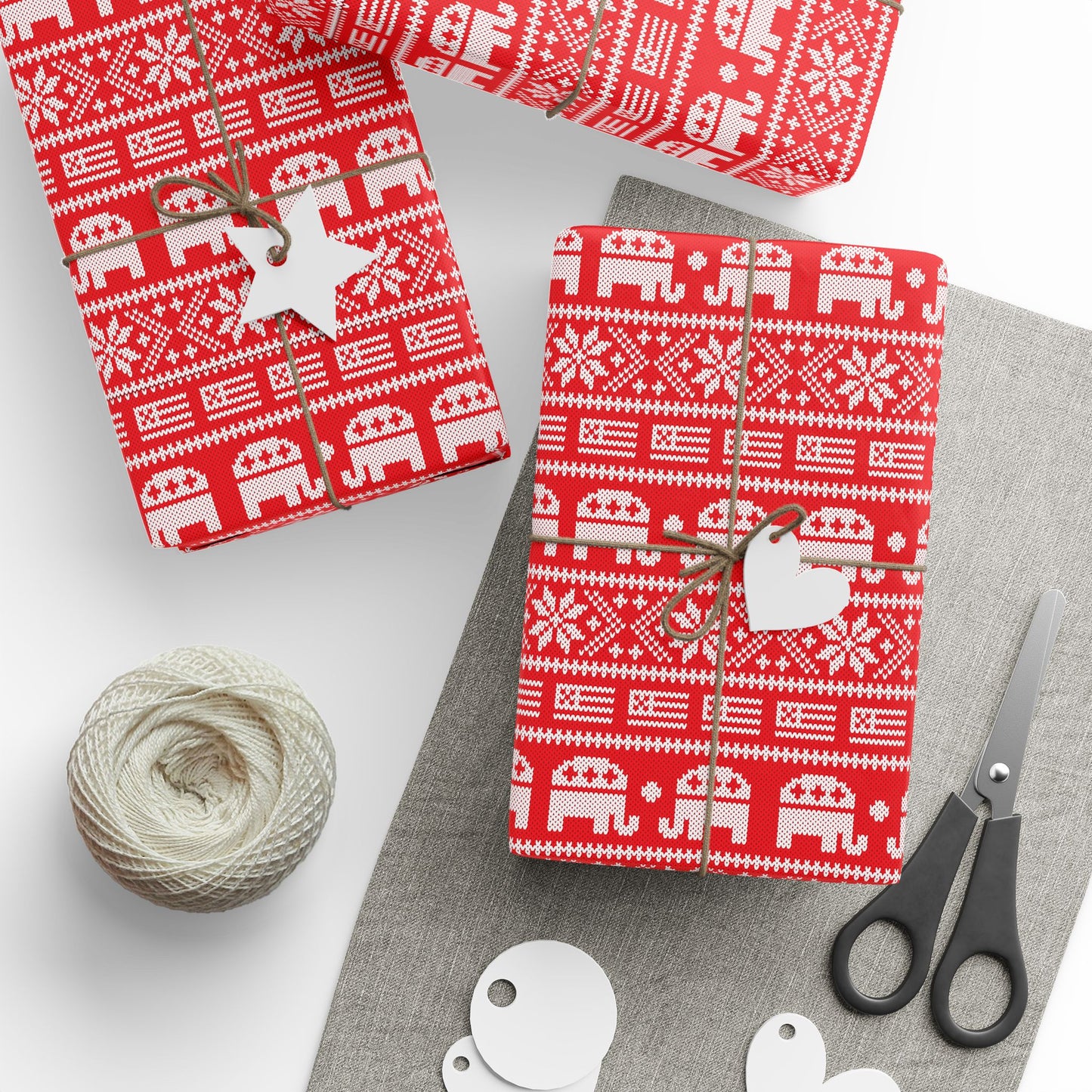Republican Christmas Sweater Wrapping Paper