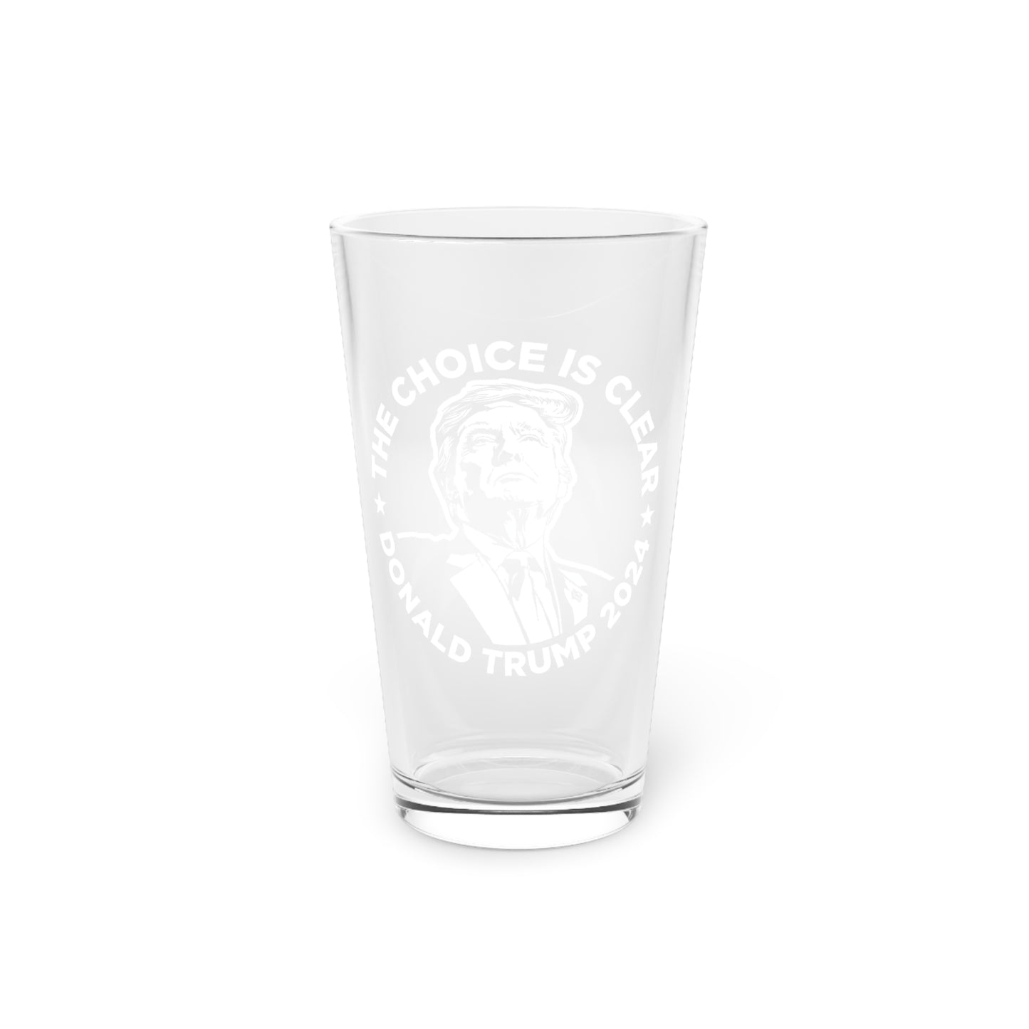 The Choice is Clear Pint Glass, 16oz