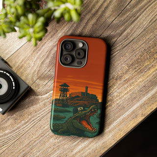 Alligator Alcatraz Hard Shell Tough Phone Case