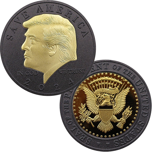 Trump Black & Gold Coin