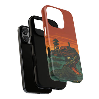 Alligator Alcatraz Hard Shell Tough Phone Case
