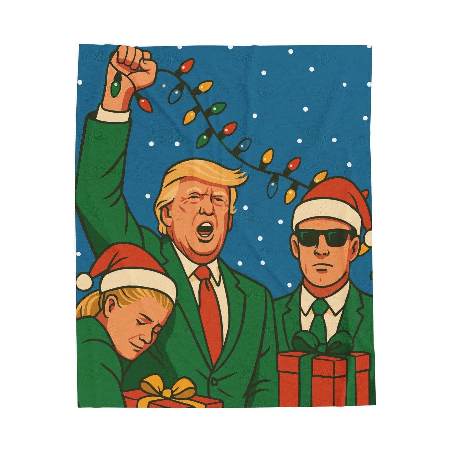 Holiday Famous Pose Plush Blanket