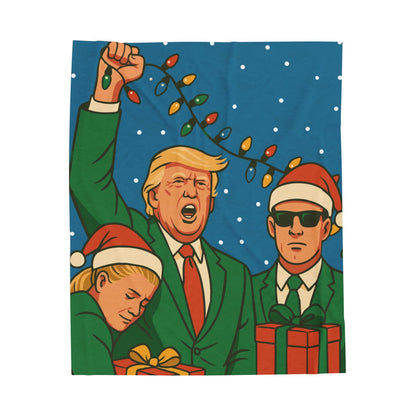 Holiday Famous Pose Plush Blanket