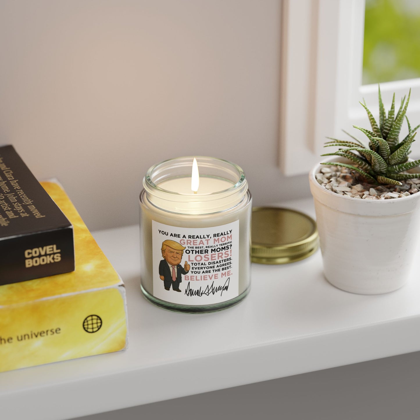 Funny Trump Candle - Great Mom Edition