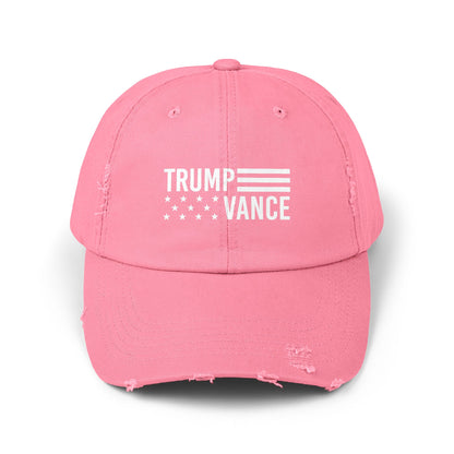 Trump Vance Flag Distressed Cap