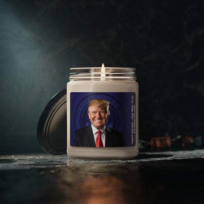 President Trump Portrait Scented Soy Candle, 9oz