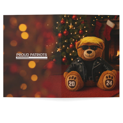 Trumpinator Teddy Bear - Christmas Card