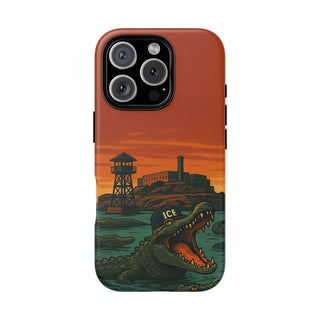 Alligator Alcatraz Hard Shell Tough Phone Case