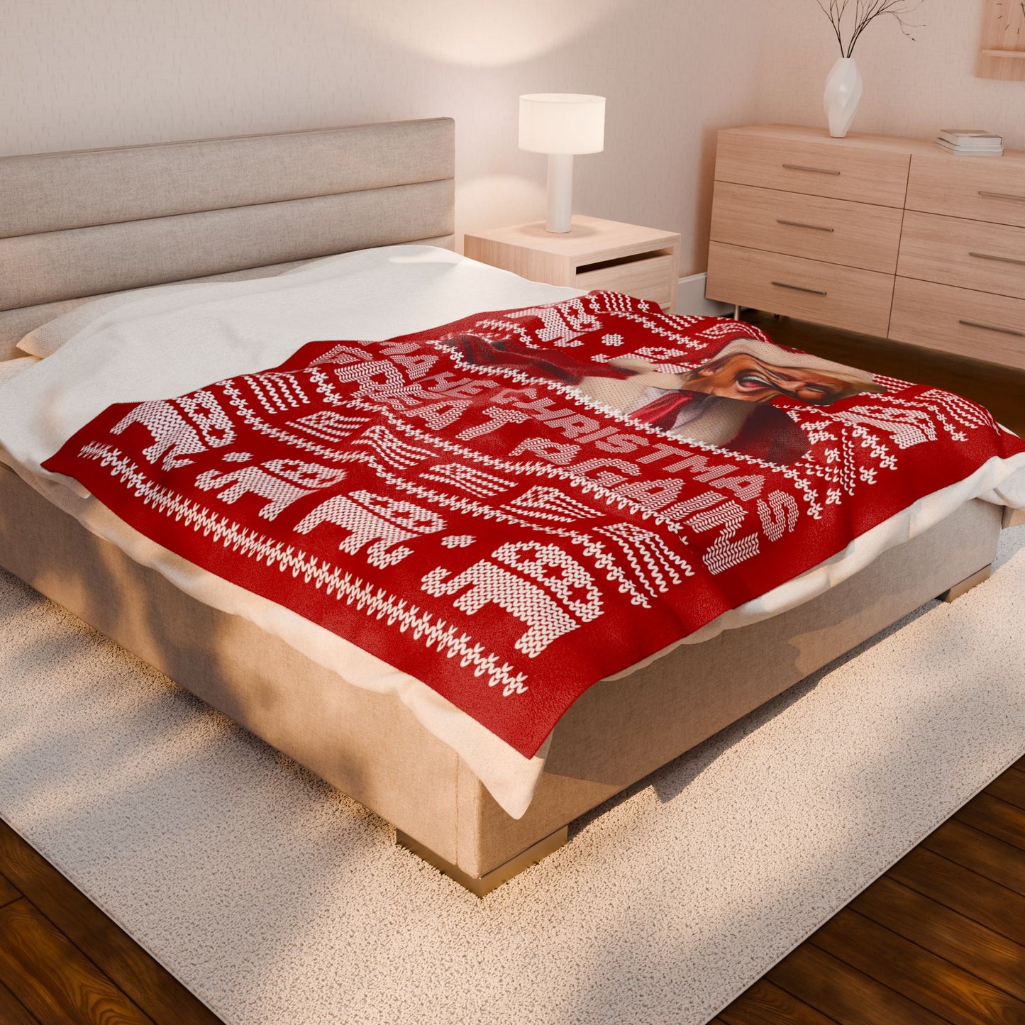 Make Christmas Great Again Plush Blanket